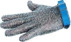 Ocelová rukavice modrá (L)