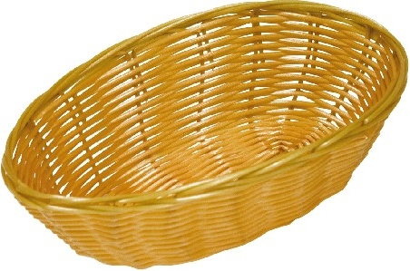 Ovalný košík na pečivo 23x15x6,5cm polypropylen