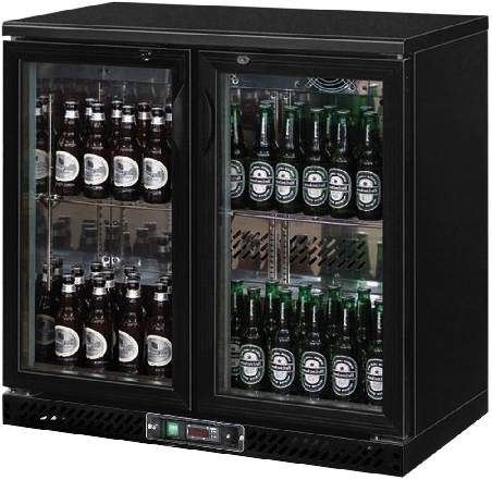 Chladič lahví 250l otevírací dveře