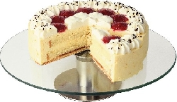 Dortová podstava otočná - skleněná d 300mm