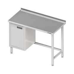 Nerezový stůl se skříňkou (L) bez police 1700x700x850 mm