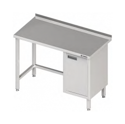 Nerezový stůl se skříňkou (P) bez police 1000x600x850 mm