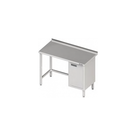 Nerezový stůl se skříňkou (P) bez police 1000x600x850 mm
