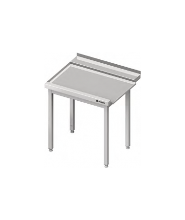 Odkládací stůl (L), bez police k myčce SILANOS 800x700x880 mm (montovaný)